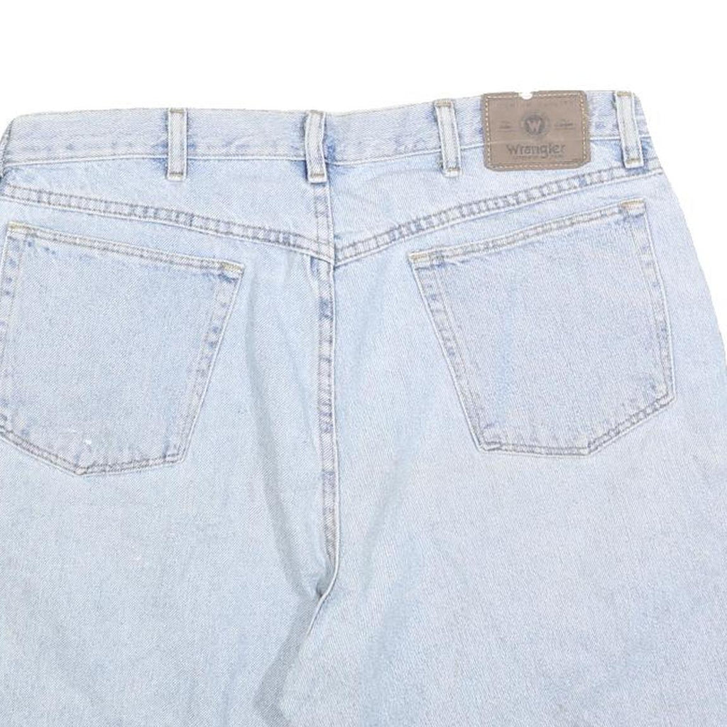 WRANGLER Mens Shorts Blue Casual Denim L W36 Cotton Blend Relaxed Fit