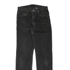 LEVI'S 505 Mens Jeans Black Regular Straight Denim Medium W30 L33 Zip Closure