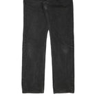 LEVI'S 505 Mens Jeans Black Regular Straight Denim Medium W30 L33 Zip Closure