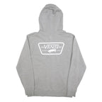 VANS Mens Grey Hoodie M Skate Logo Print Casual Cotton Blend Pullover