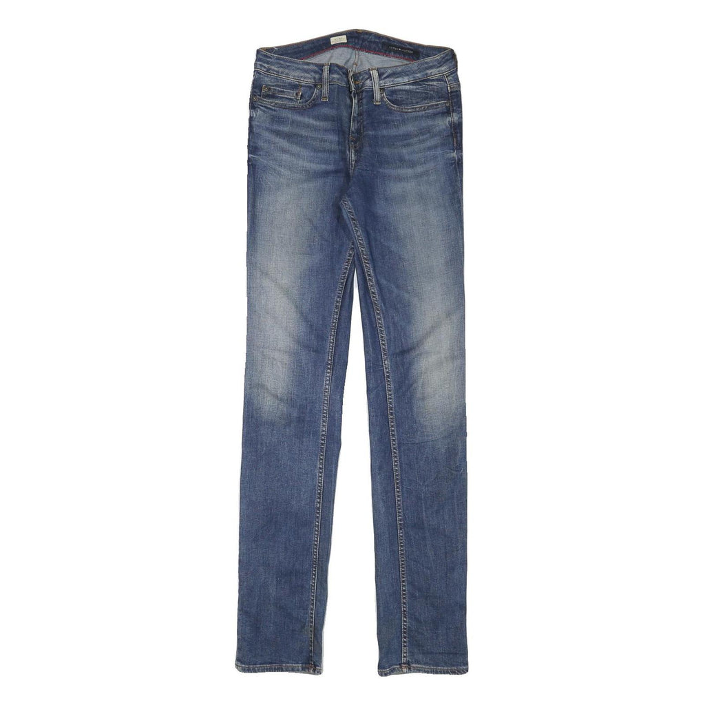 TOMMY HILFIGER Womens Blue Slim Skinny Denim Light W27 L34 Stretch Jeans