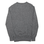SUPERDRY Mens Grey Cotton Plain Crew Neck Basic Knit S Jumper Casual Comfort