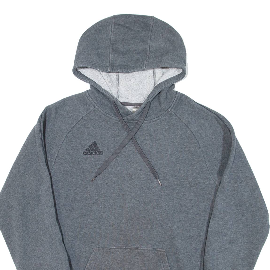 ADIDAS Mens Grey Hoodie S