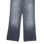 7 FOR ALL MANKIND Womens Regular Fit Blue Denim Flared Cotton Blend W29 L28