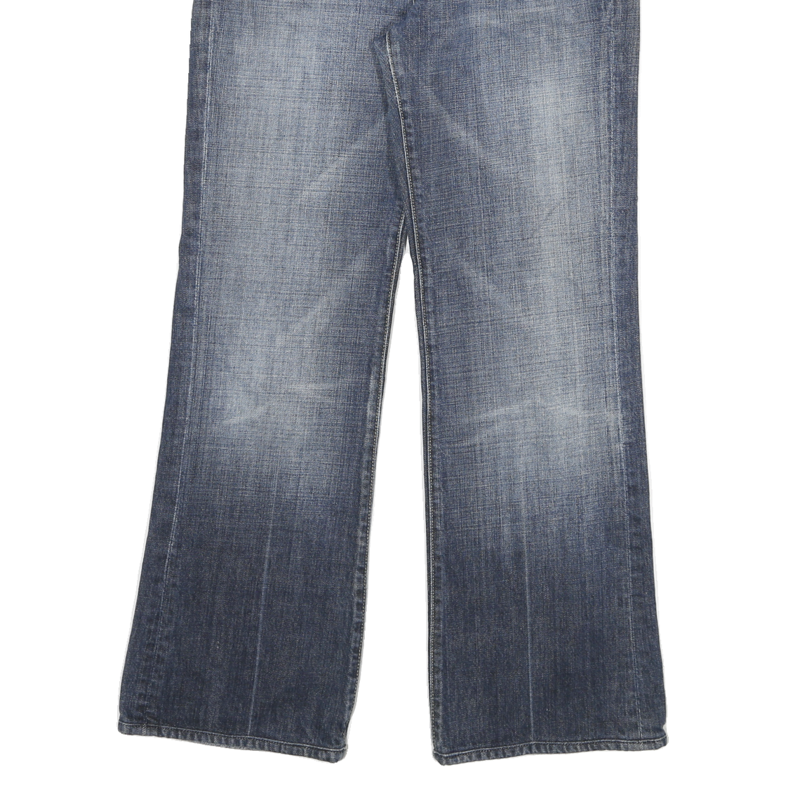 7 FOR ALL MANKIND Womens Regular Fit Blue Denim Flared Cotton Blend W29 L28