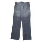 7 FOR ALL MANKIND Womens Regular Fit Blue Denim Flared Cotton Blend W29 L28