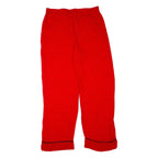 GANNI Spotted Womens Trousers Red Regular Wide-Leg W34 L30