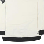 THE NORTH FACE Womens White & Black Crew Neck S Cotton Blend Sweatshirt Outdoor