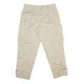 DKNY Womens Beige Regular Cargo Zip Trousers W30 L27 Classic Casual Comfort