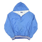 HOLLOWAY Mens Blue Bexley Softball Zip Hooded Jacket L Polyester Woven Casual