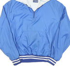 HOLLOWAY Mens Blue Bexley Softball Zip Hooded Jacket L Polyester Woven Casual