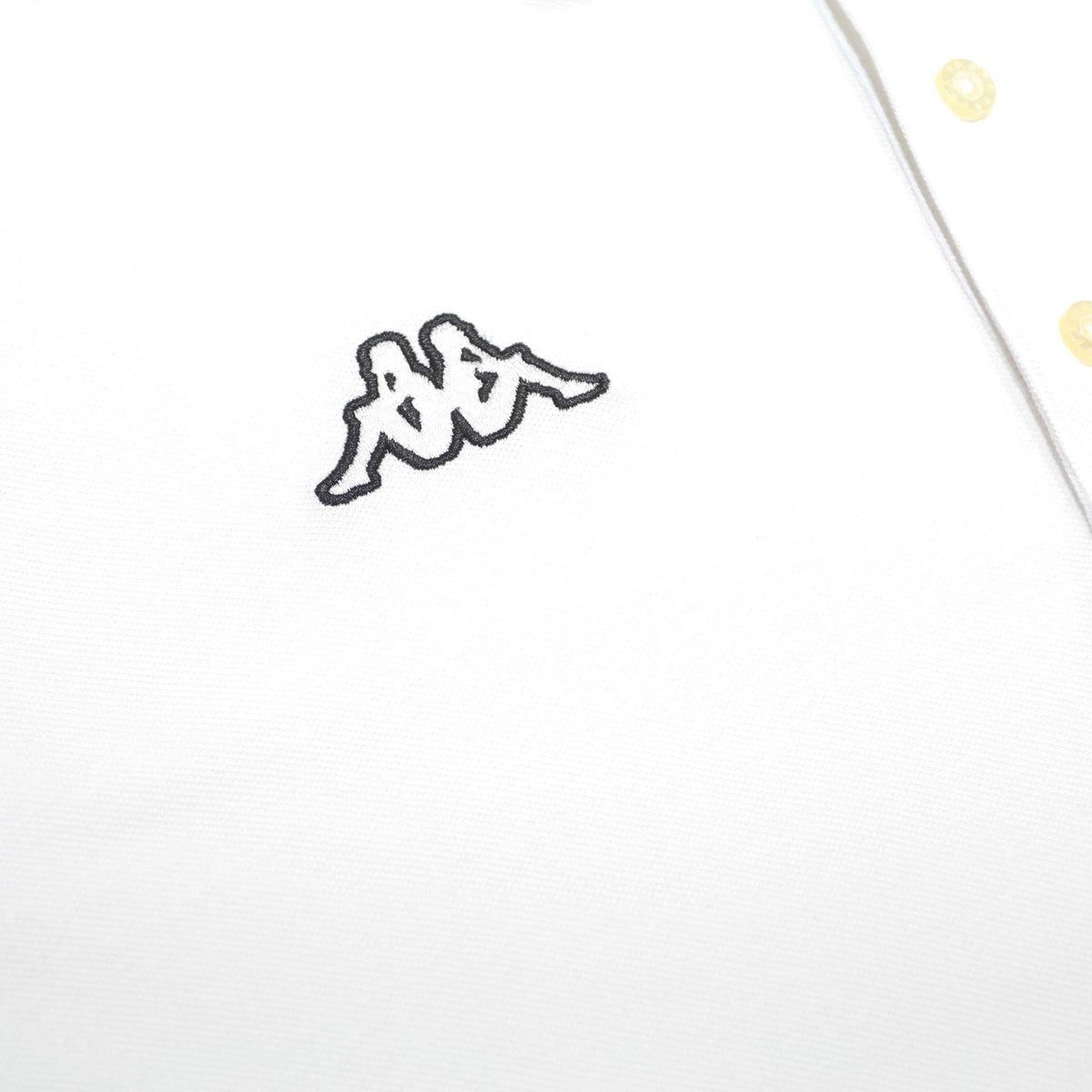 KAPPA Mens White Short Sleeve Plain Polo Shirt 2XL Cotton Classic Sportswear