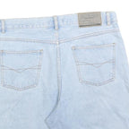 MCPANTHON Mens Shorts Blue Denim L W34 Casual Cotton Summer