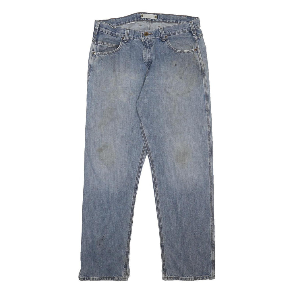 CARHARTT Mens Jeans Blue Regular Straight Denim W34 L31 Casual Workwear
