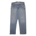 CARHARTT Mens Jeans Blue Regular Straight Denim W34 L31 Casual Workwear