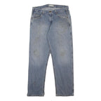 CARHARTT Mens Jeans Blue Regular Straight Denim W34 L31 Casual Workwear