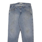 CARHARTT Mens Jeans Blue Regular Straight Denim W34 L31 Casual Workwear