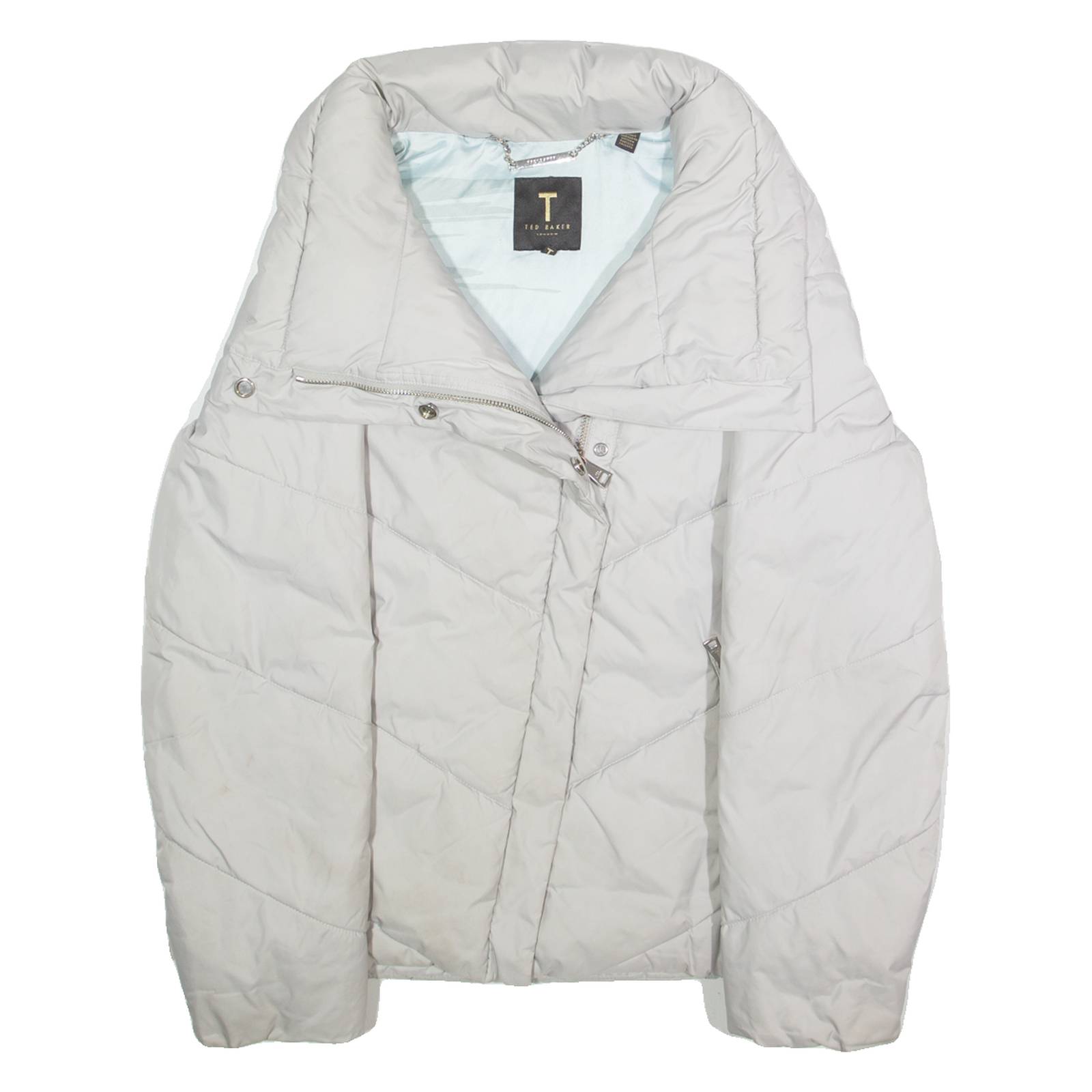 TED BAKER Womens Puffer Jacket Grey L
