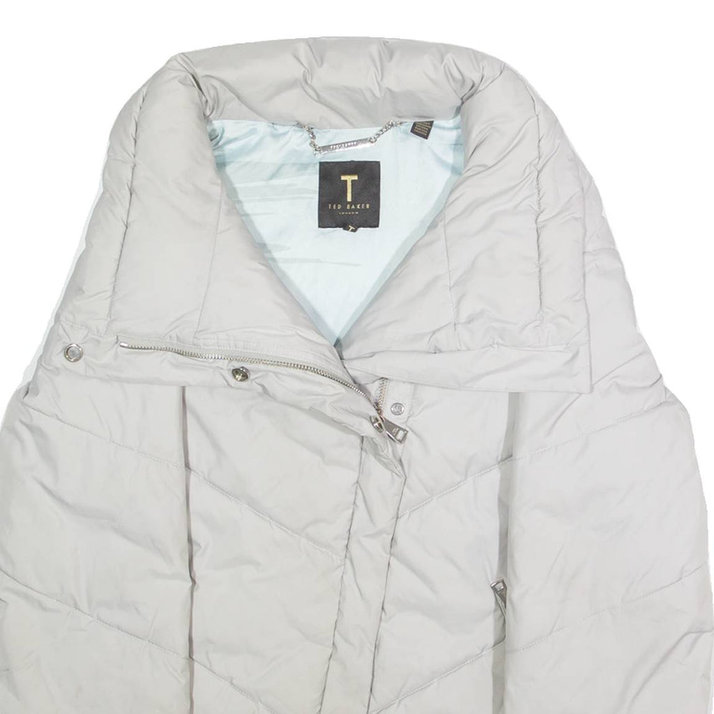 TED BAKER Womens Puffer Jacket Grey L