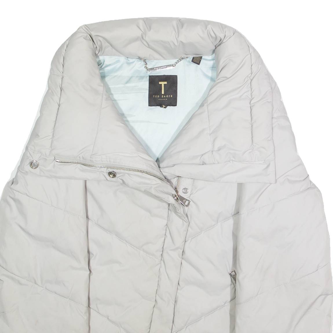 TED BAKER Womens Puffer Jacket Grey L