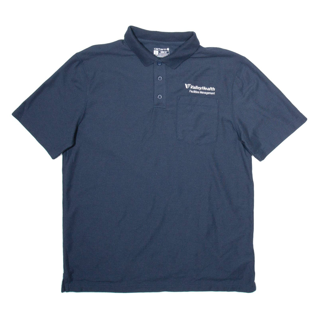 CARHARTT Workwear Mens Polo Shirt Blue L
