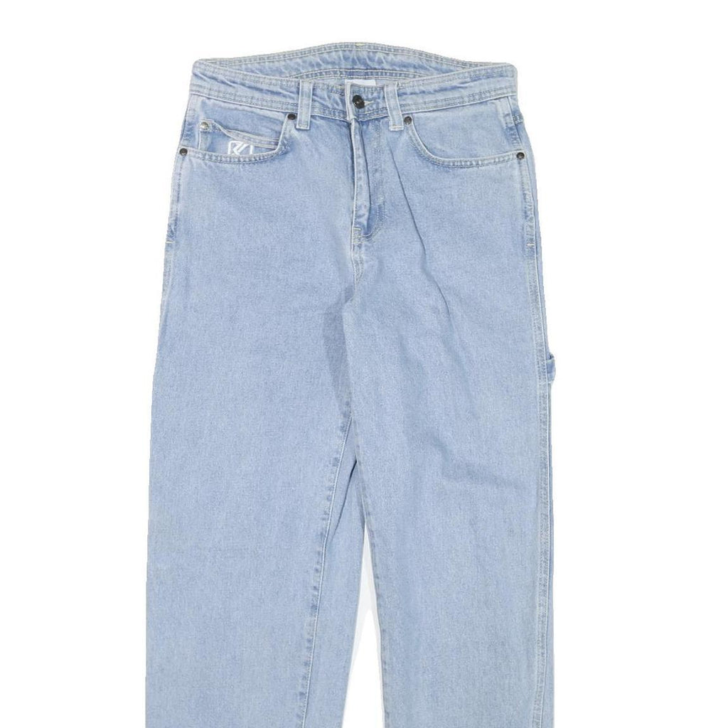 KARL KANI Womens Jeans Blue Relaxed Straight Denim Light W28 L30 Casual Urban