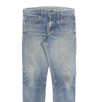 DICKIES Mens Slim Blue Denim Light Wash Jeans W30 L30 Zip Closure Casual