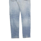 DICKIES Mens Slim Blue Denim Light Wash Jeans W30 L30 Zip Closure Casual