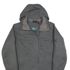 MAMMUT Womens Grey Outdoor Jacket M Polyester Blend Zip Hooded Regular Fit