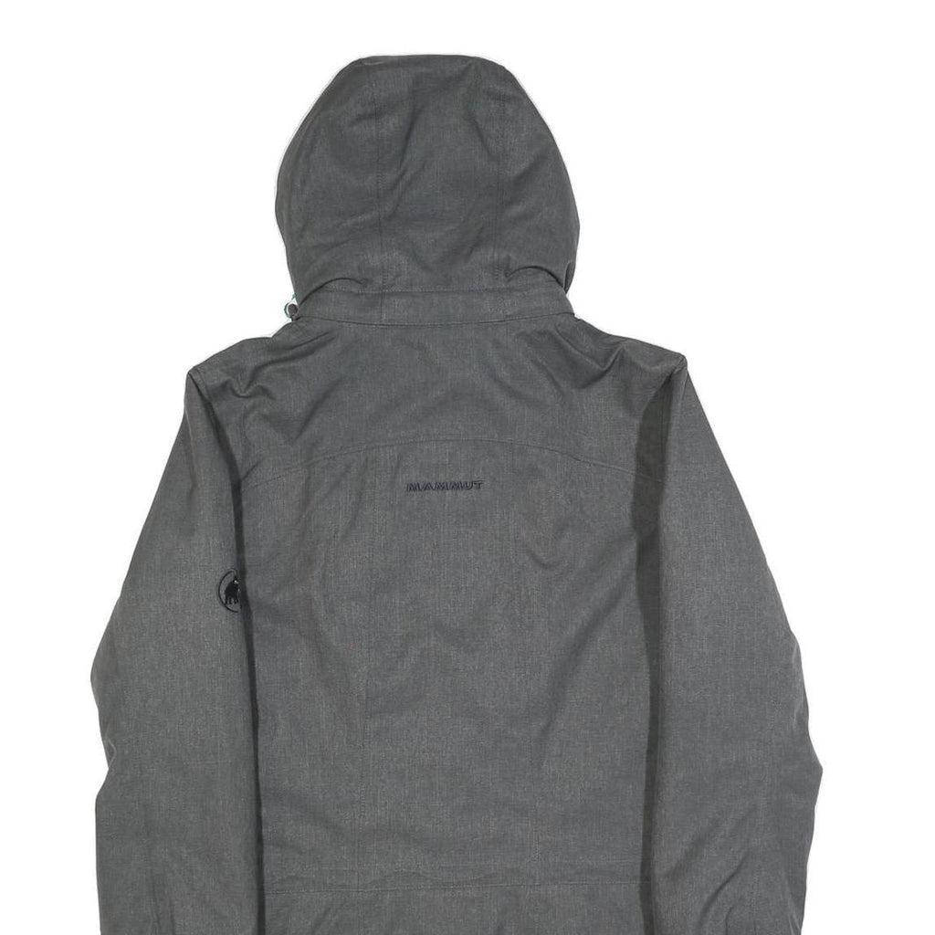 MAMMUT Womens Grey Outdoor Jacket M Polyester Blend Zip Hooded Regular Fit