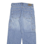 DENVER HAYES Mens Jeans Blue Relaxed Straight Denim Medium W34 L32 Casual