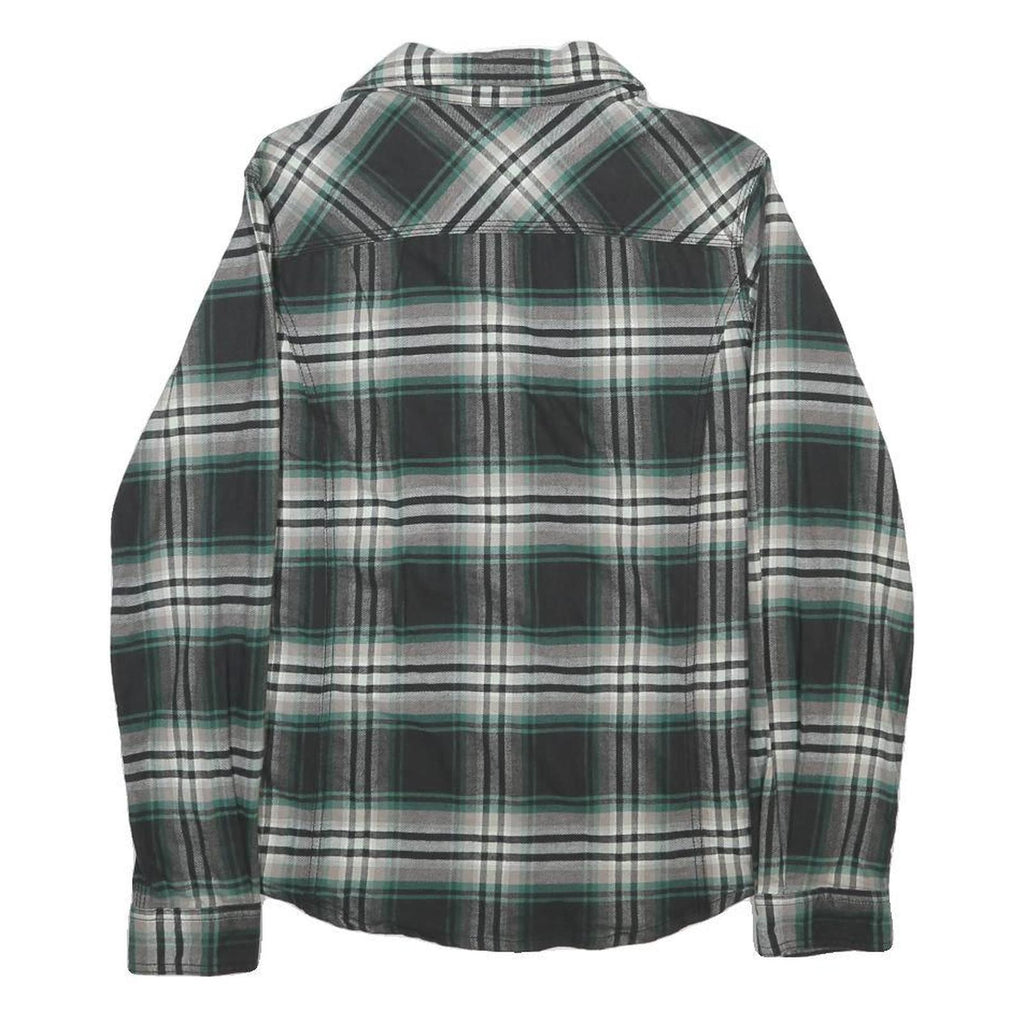 CARHARTT Womens Green Black & White Checked Cotton Blend Shirt M Casual Workwear