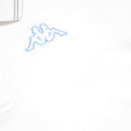 KAPPA Mens White Short Sleeve Plain Polo Shirt M Cotton Casual Basic