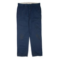 DICKIES Mens Trousers Blue Regular Straight W36 L32