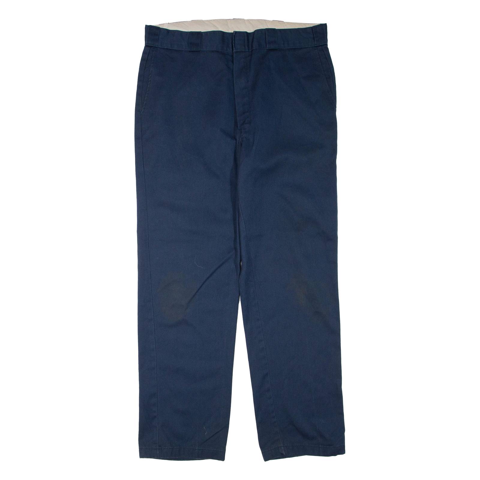 DICKIES Mens Trousers Blue Regular Straight W36 L32
