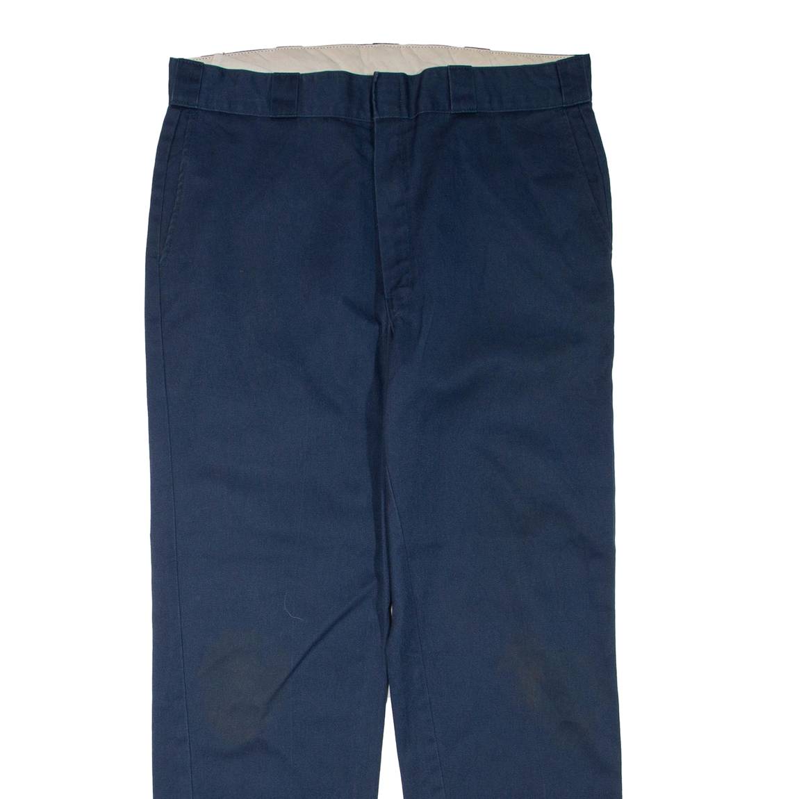 DICKIES Mens Trousers Blue Regular Straight W36 L32
