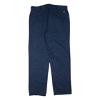 DICKIES Mens Trousers Blue Regular Straight W36 L32