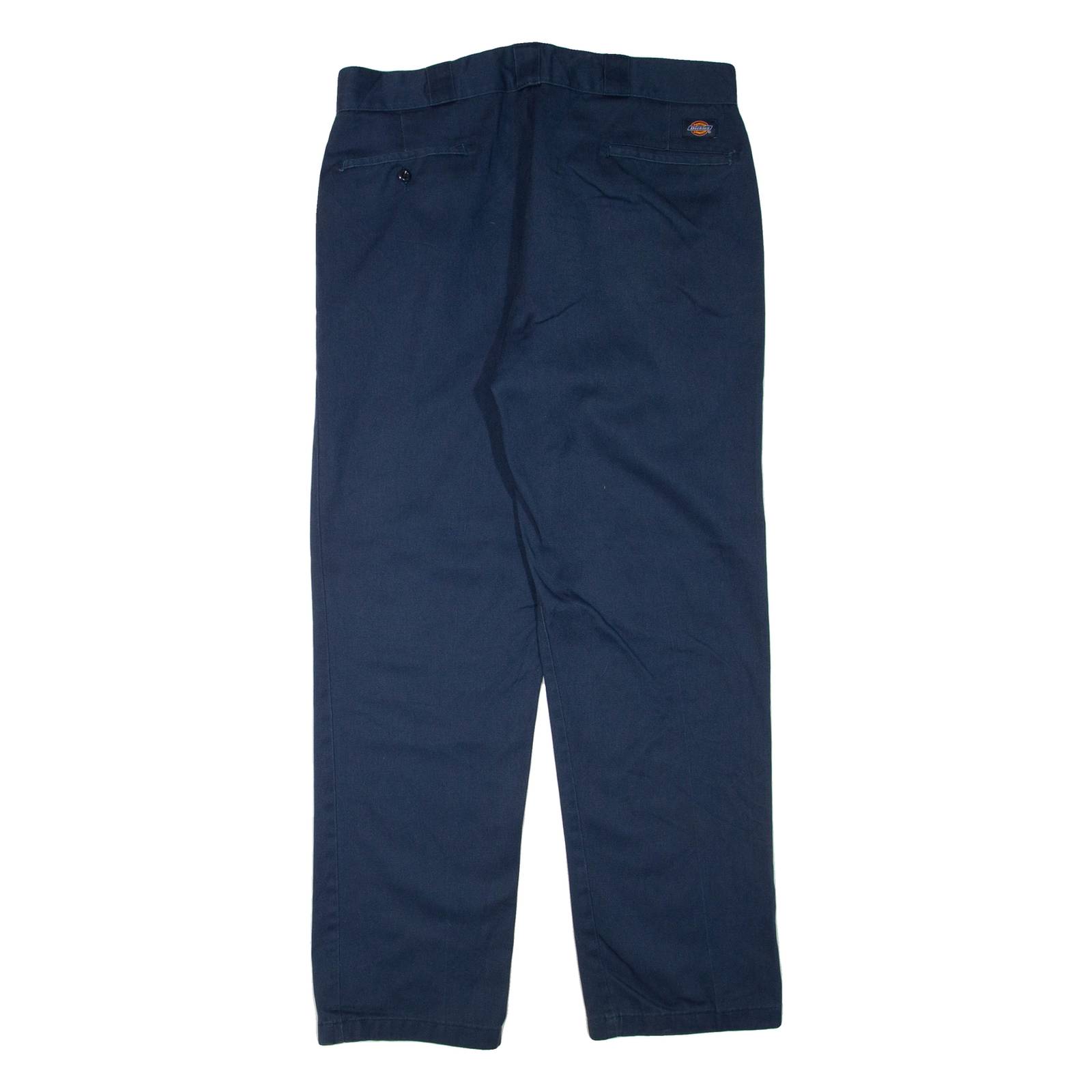 DICKIES Mens Trousers Blue Regular Straight W36 L32