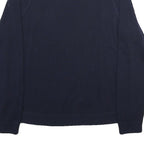 TOMMY HILFIGER Mens Navy Plain Cotton Crew Neck Basic Knit Jumper M Casual