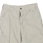 CARHARTT Mens Shorts Beige Cargo Workwear M W32 Durable Cotton Blend