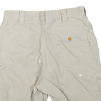 CARHARTT Mens Shorts Beige Cargo Workwear M W32 Durable Cotton Blend