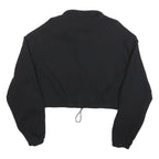 VANS Womens Black Crop Half Zip Sweatshirt XL Casual Streetwear
