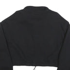 VANS Womens Black Crop Half Zip Sweatshirt XL Casual Streetwear