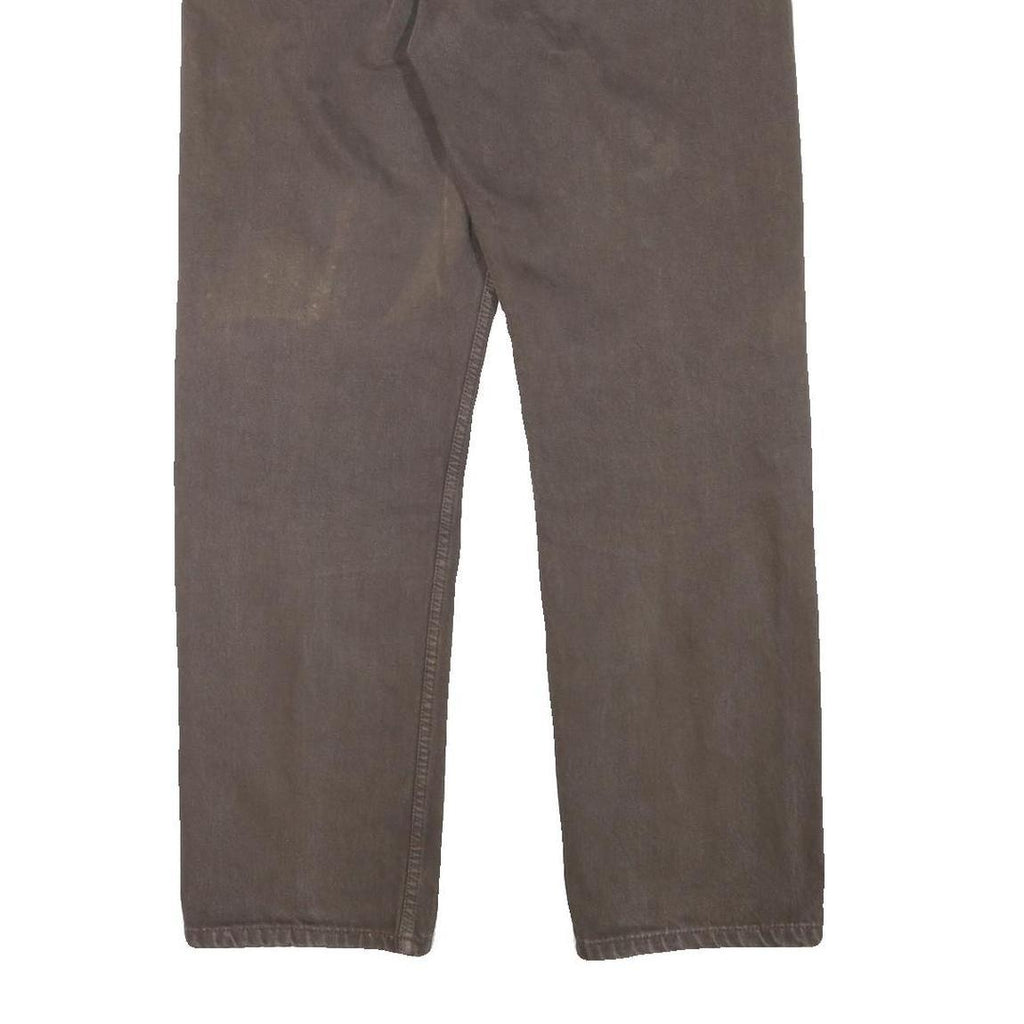 LEVI'S 501 Mens Jeans Brown Regular Straight Denim Medium W35 L31 Classic Fit