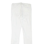 ALL SAINTS Womens White Regular Skinny Denim Jeans W27 L29 Distressed Zip