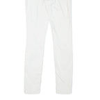 ALL SAINTS Womens White Regular Skinny Denim Jeans W27 L29 Distressed Zip