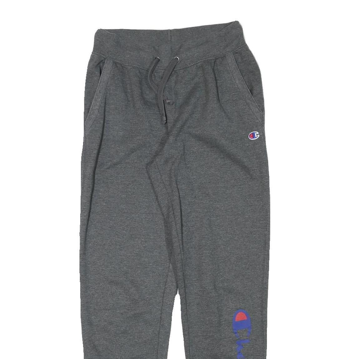CHAMPION Mens Joggers Grey S W26 L29 Cotton Blend Regular Tapered Comfort