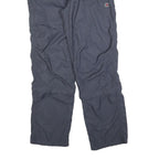 COLONIAL Womens Polyester Blend Navy Regular Fit Straight Leg Trousers W32 L32