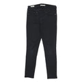 LEVI'S 711 BIG E Womens Slim Black Denim Raw W27 L28 Slim Fit Zip Jeans