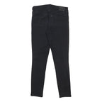 LEVI'S 711 BIG E Womens Slim Black Denim Raw W27 L28 Slim Fit Zip Jeans